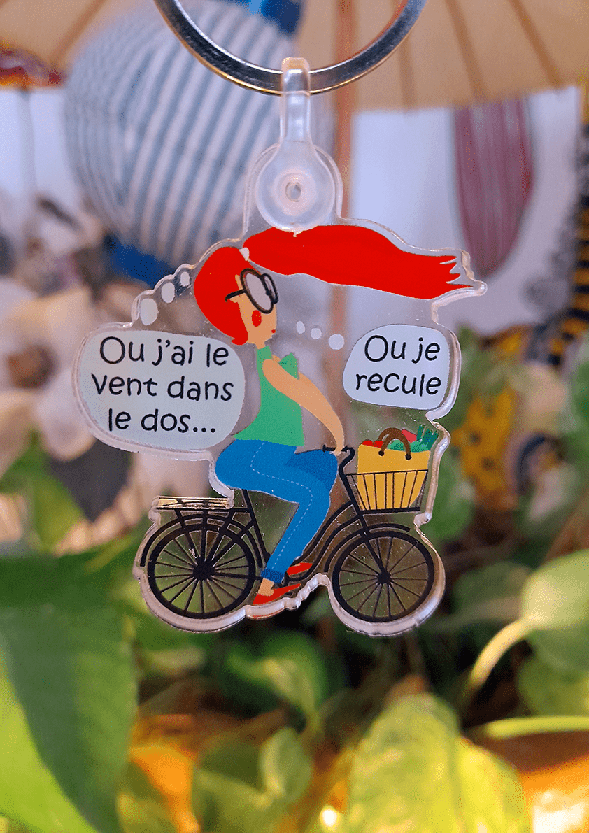Porte-clés cycliste  Porte-clés d'encouragement pour sac cadeau